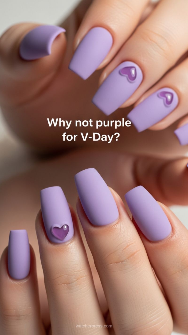 Why Not Purple for V-Day? Matte Texture Play