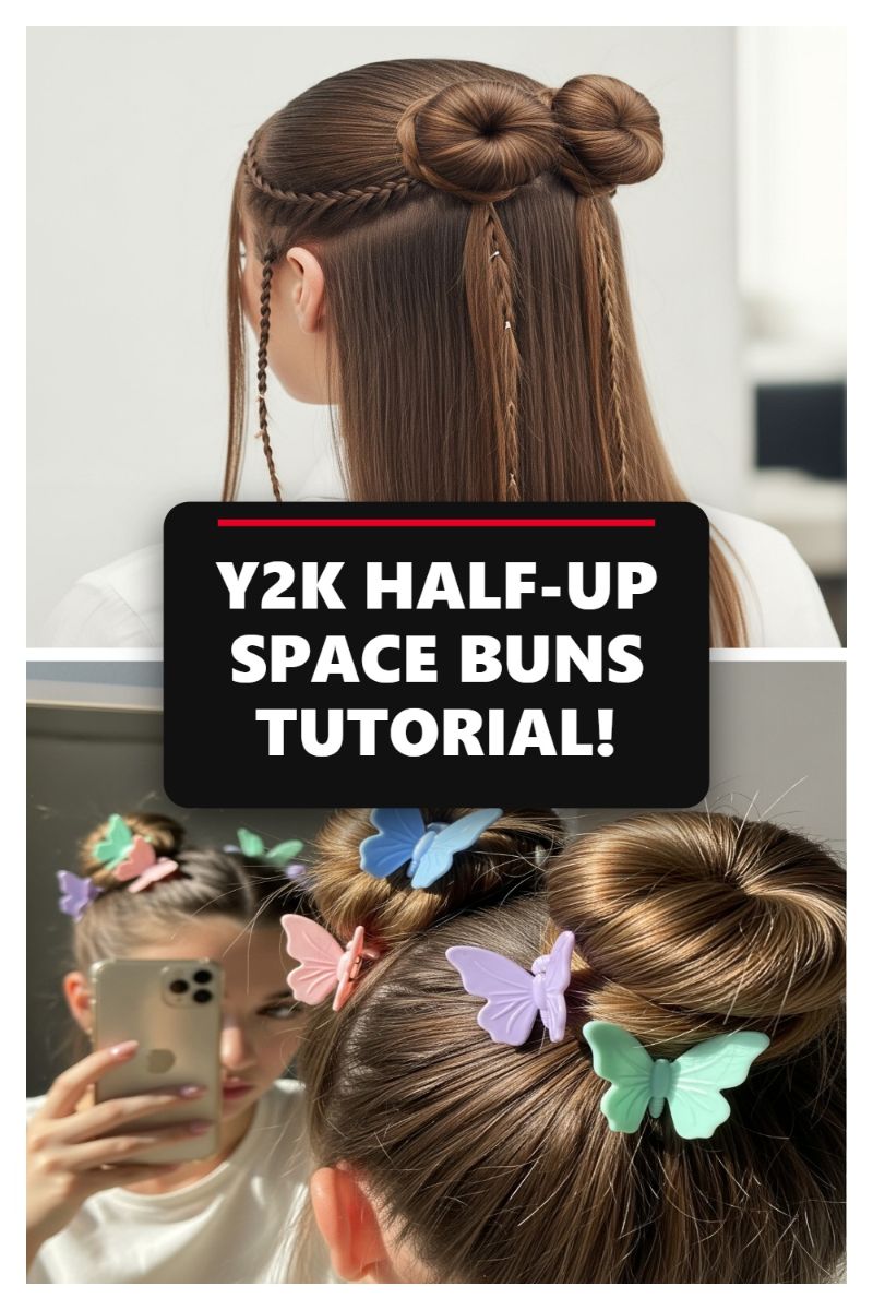 Y2K HALF-UP SPACE BUNS TUTORIAL!