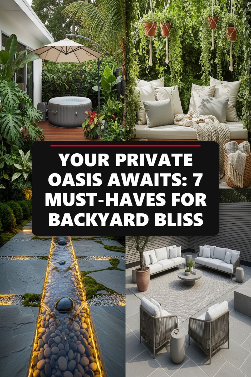 YOUR PRIVATE OASIS AWAITS: 7 MUST-HAVES FOR BACKYARD BLISS