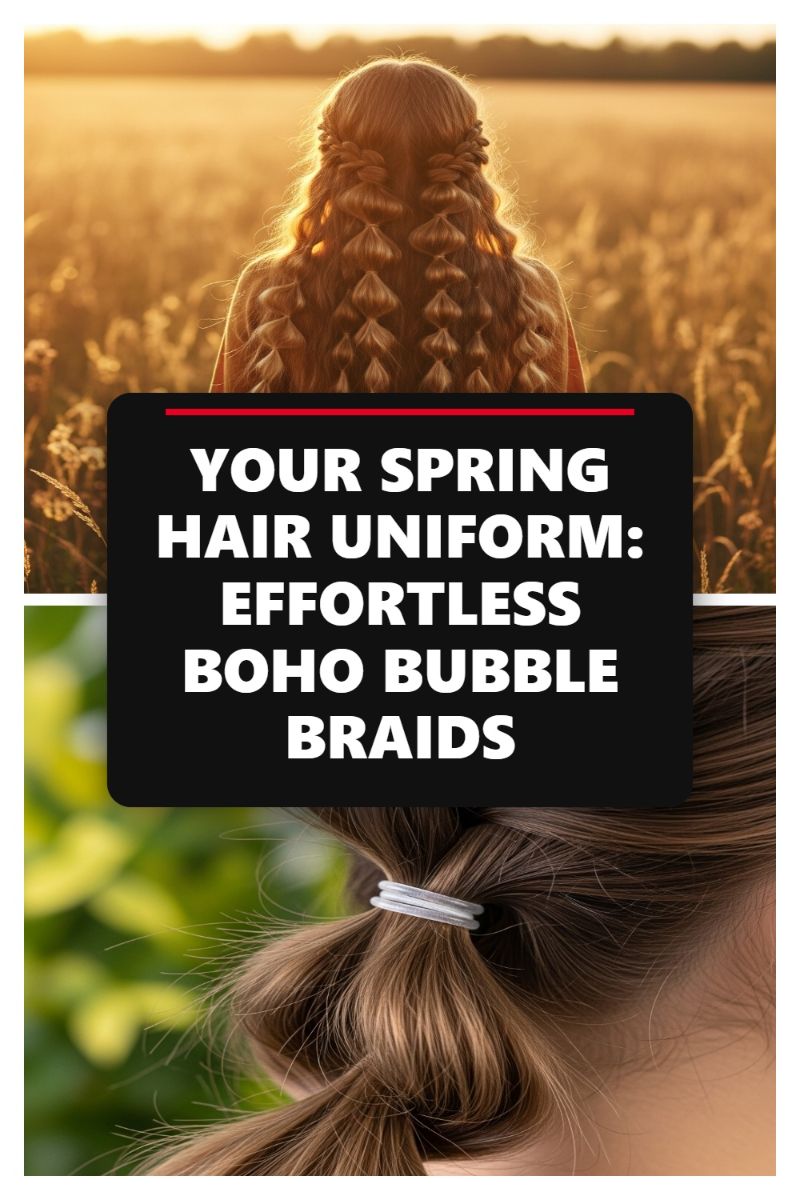 YOUR SPRING HAIR UNIFORM: EFFORTLESS BOHO BUBBLE BRAIDS