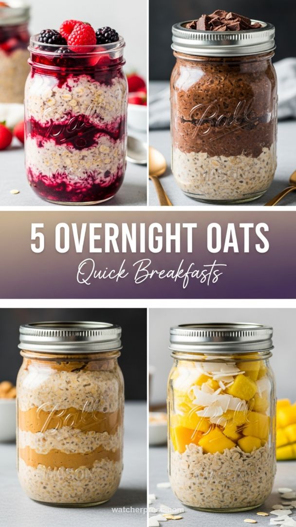 Zero-Prep Fat-Burning Breakfasts: 5 High-Protein Overnight Oats Recipes