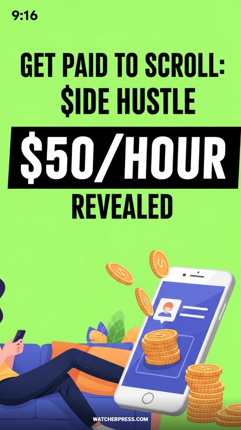 Zero-Skill Stream #3: Get Paid to Scroll - The $50/Hour Microtask Revealed