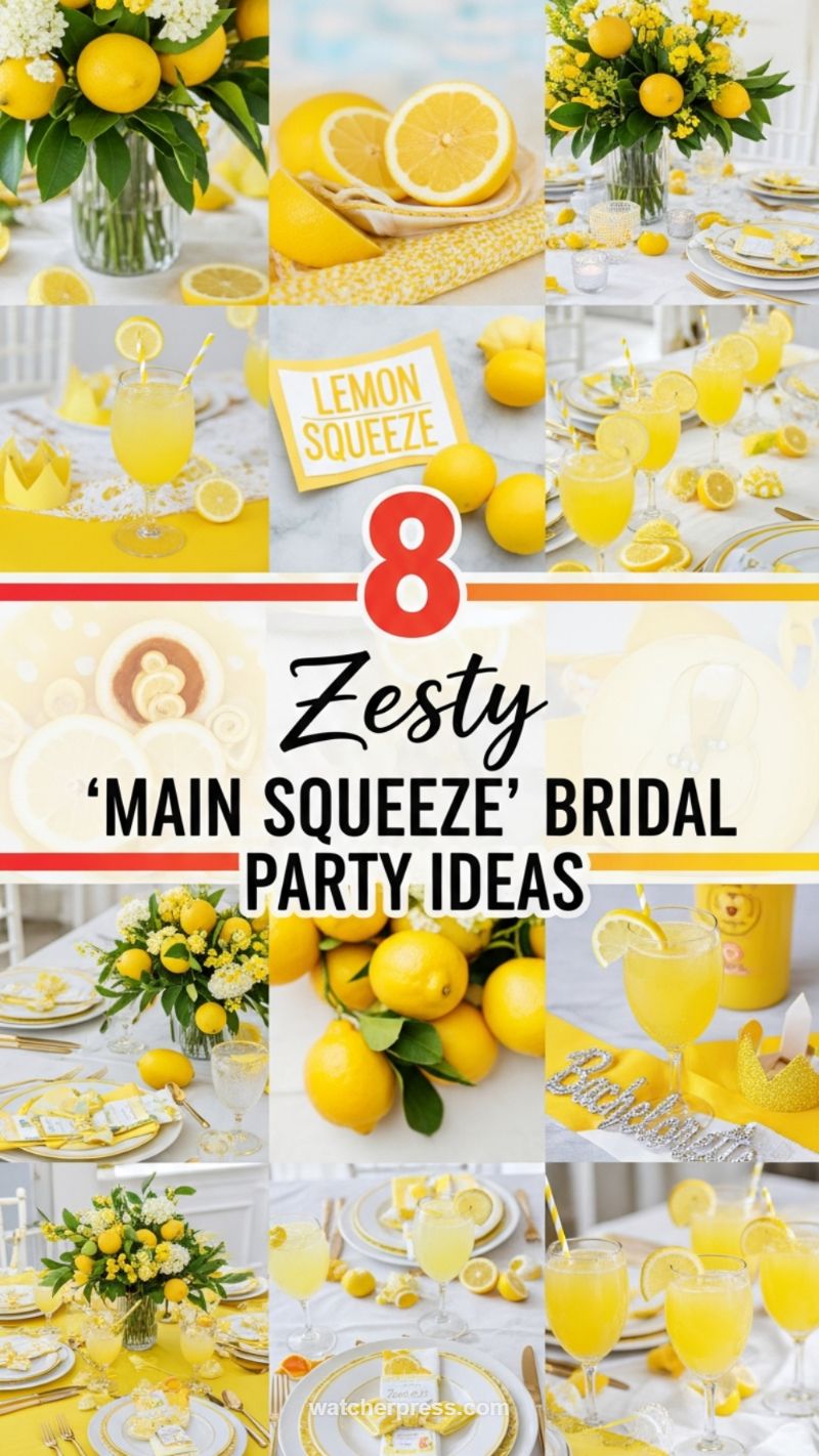 Zesty Lemon Blossom Bridal Shower Brunch