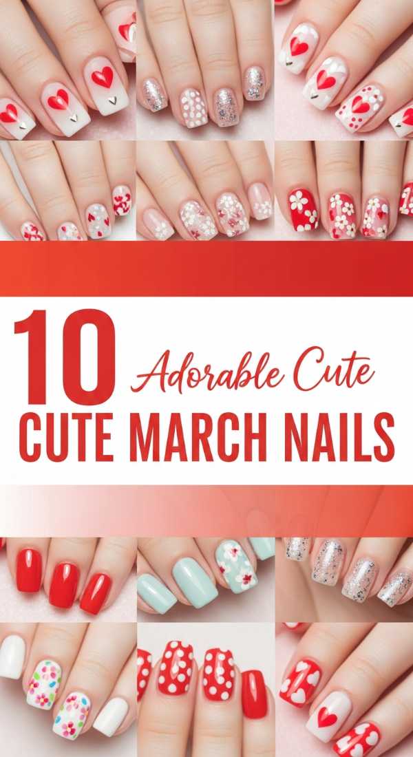 10 Adorable Cute March Nails You Can't Resist