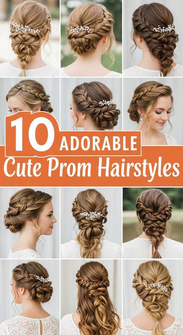 10 Adorable Cute Prom Hairstyles