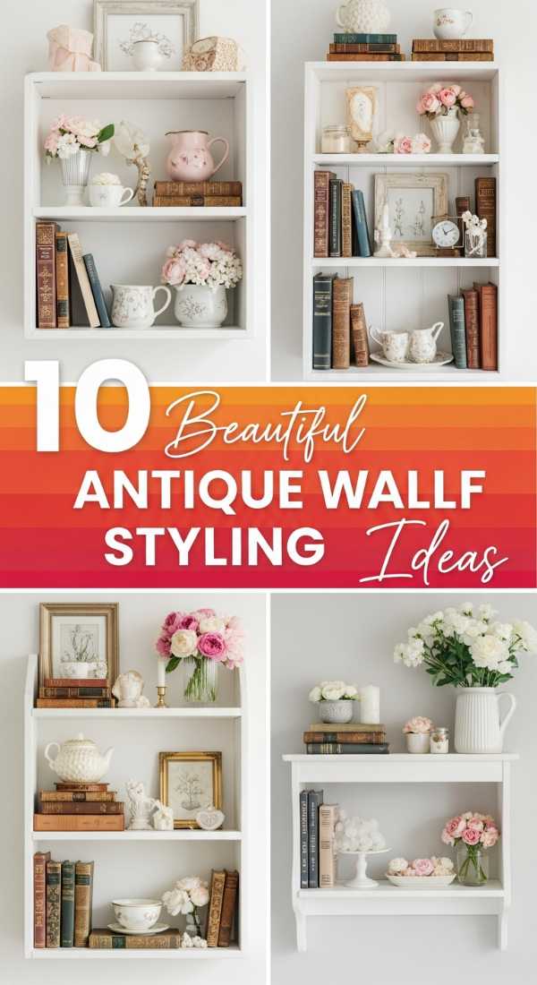 10 Beautiful ANTIQUE WALL SHELF STYLING Ideas