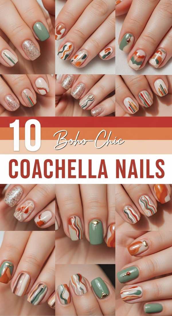 10 Boho-Chic Coachella Nails