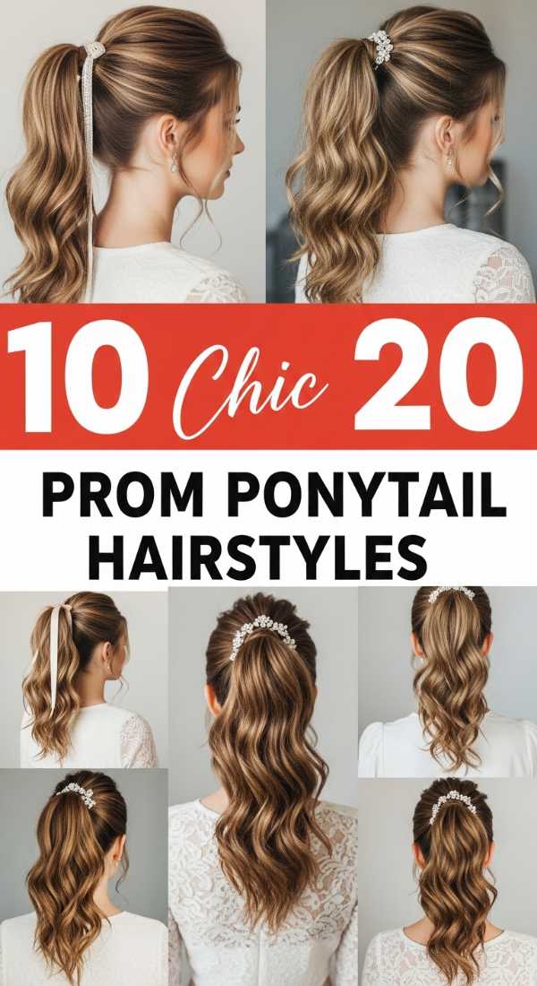 10 CHIC Prom Ponytail Hairstyles