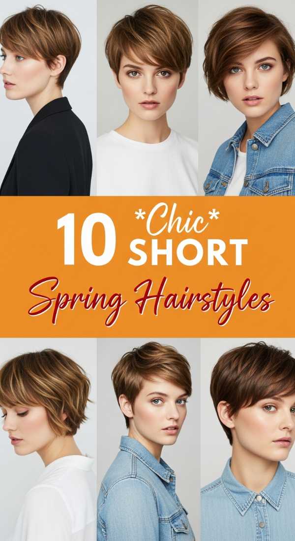 10 *Chic* Spring Hairstyles for SHORT Hair