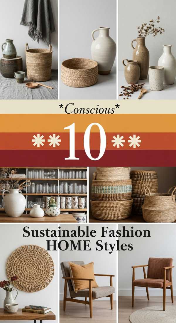 10 *Conscious* Sustainable Fashion HOME Styles