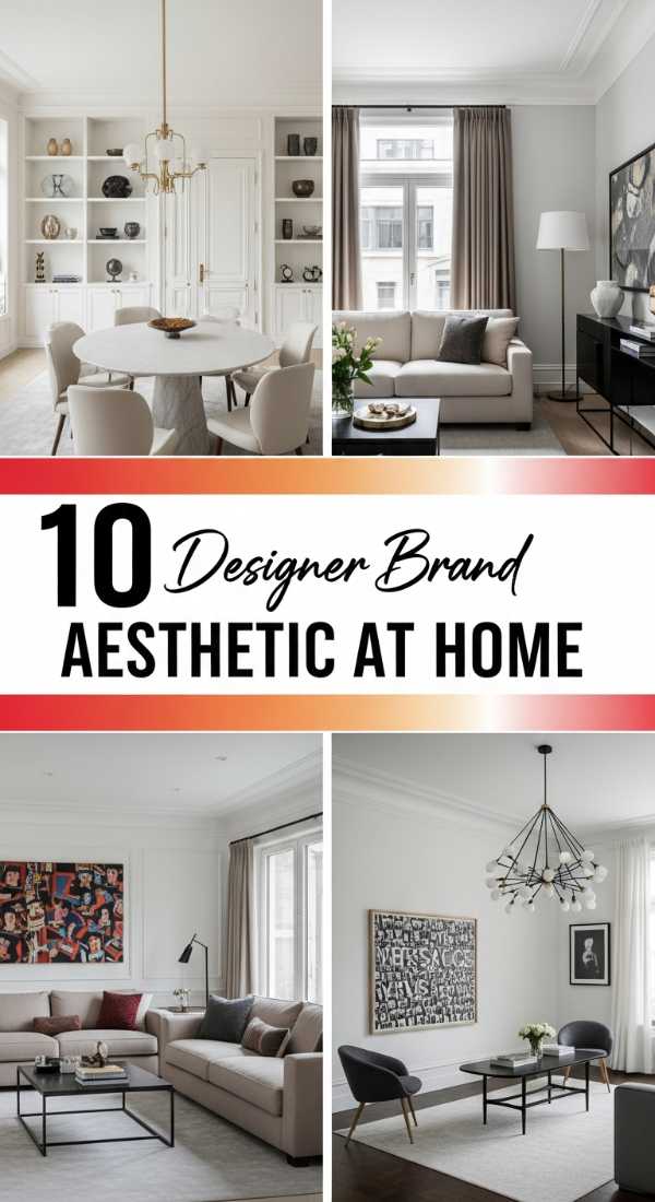 10 Designer Brand Aesthetic at Home