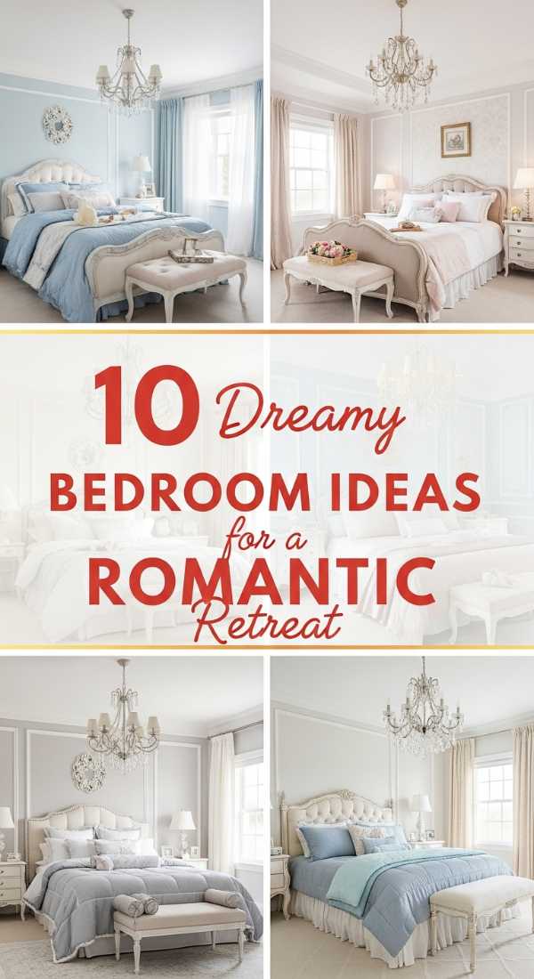 10 Dreamy BEDROOM IDEAS for a ROMANTIC Retreat