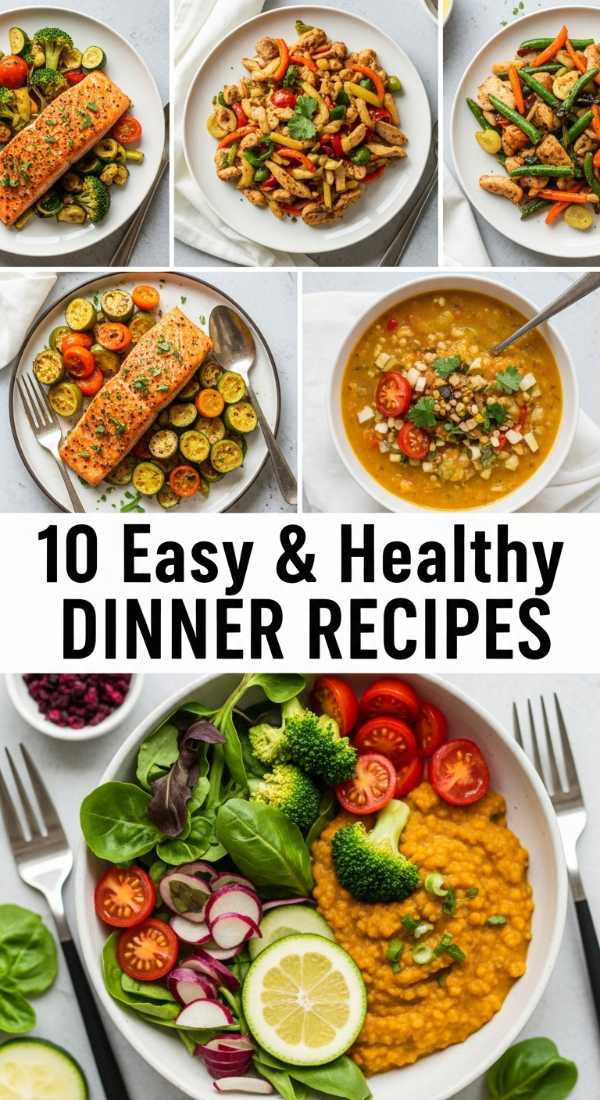 10 Easy & Healthy Dinner Recipes for Weeknights