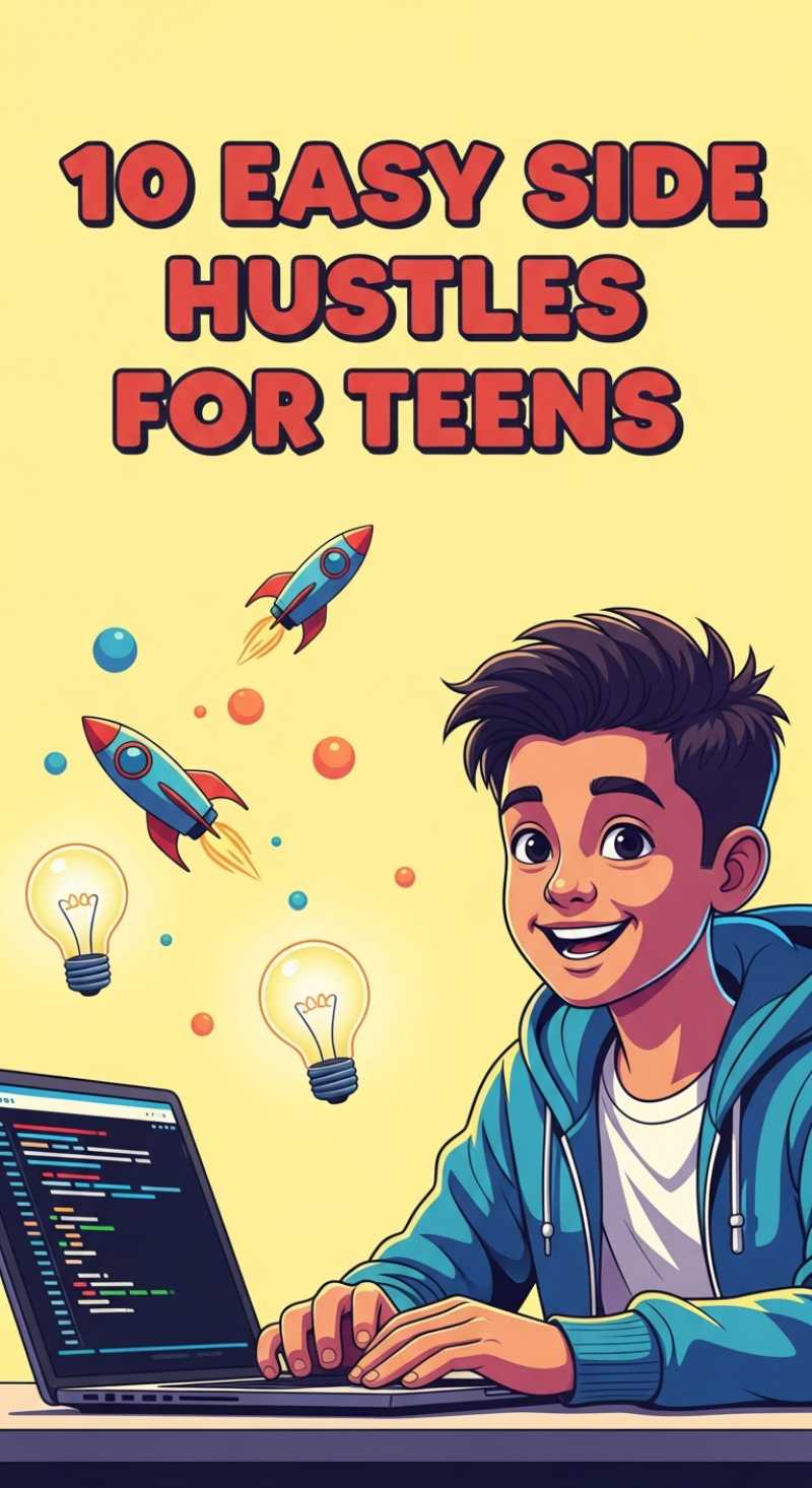 10 Easy Online Side Hustles for Teens (12-15)