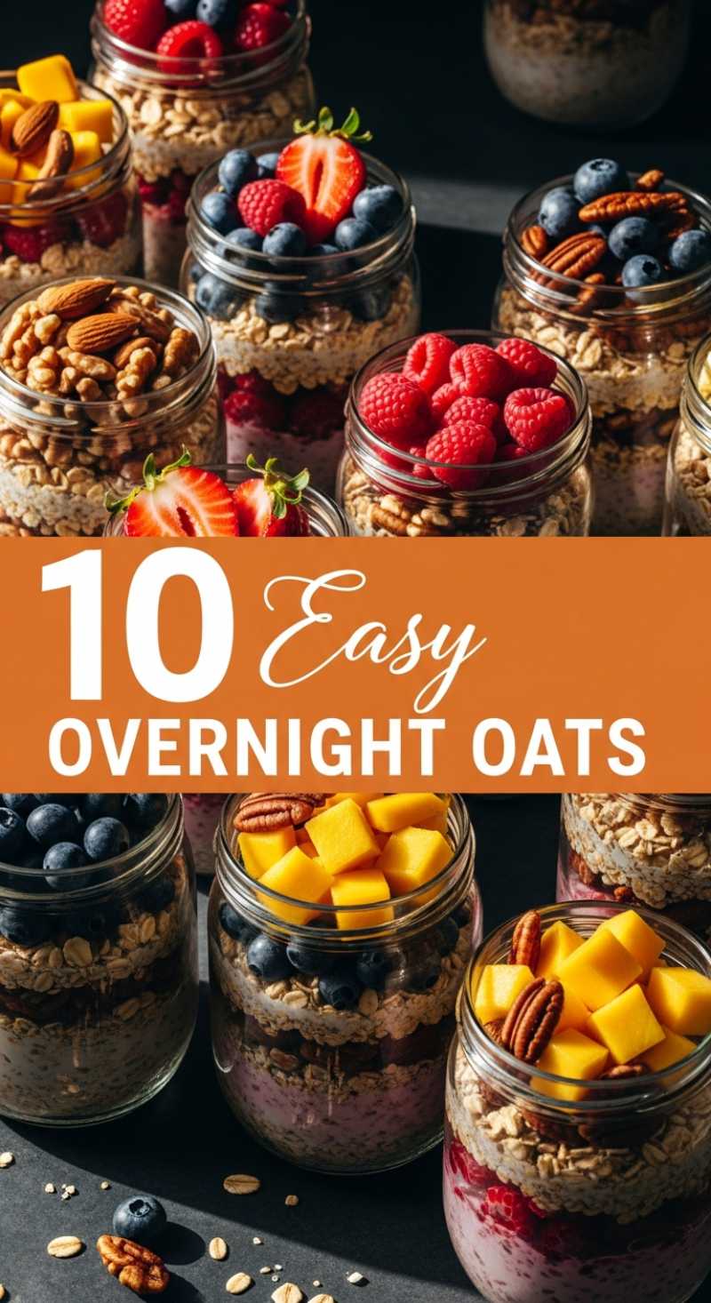 10 Easy Overnight Oats Recipes for Busy Mornings