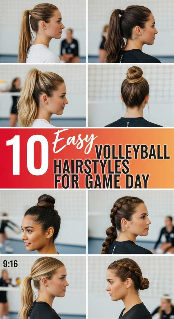 10 Easy Volleyball Hairstyles for Game Day