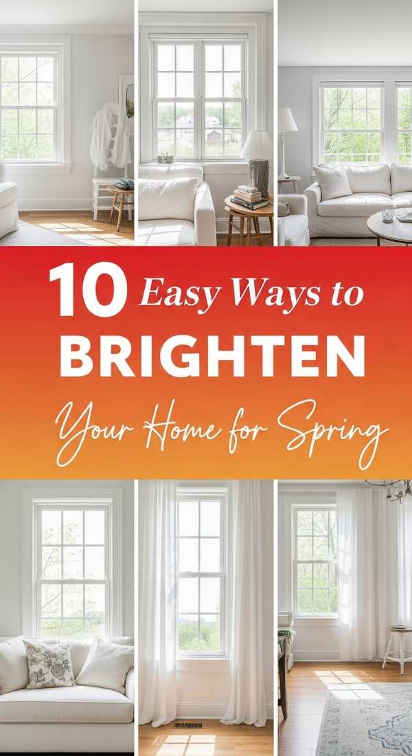 10 <script>Easy</script> Ways to <b>BRIGHTEN</b> Your Home for <b>Spring</b>