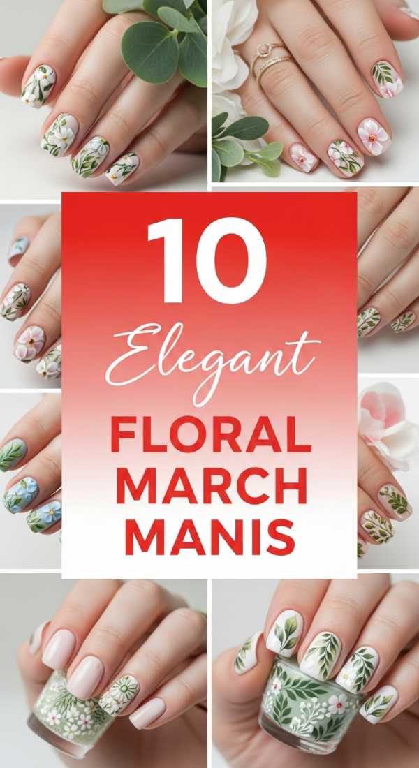 10 Elegant Floral March Manis to Bloom All Season