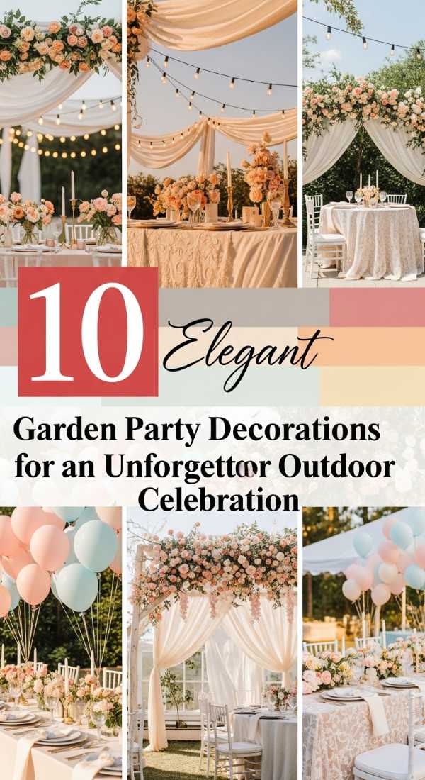 10 Elegant Garden Party Decorations for an Unforgettable Outdoor Celebration