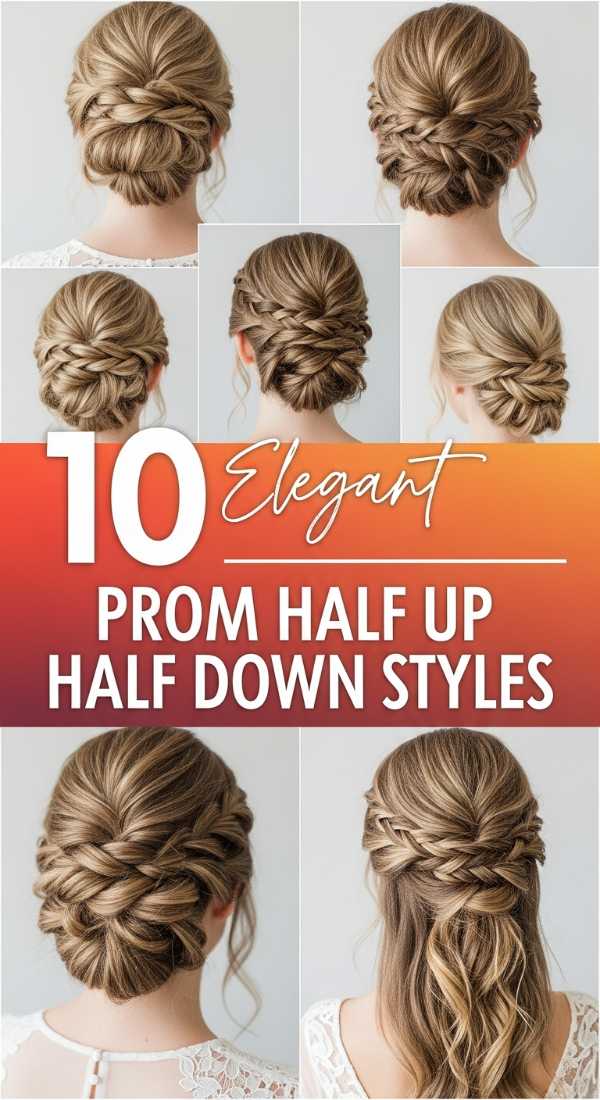 10 "Elegant" PROM HALF UP HALF DOWN STYLES