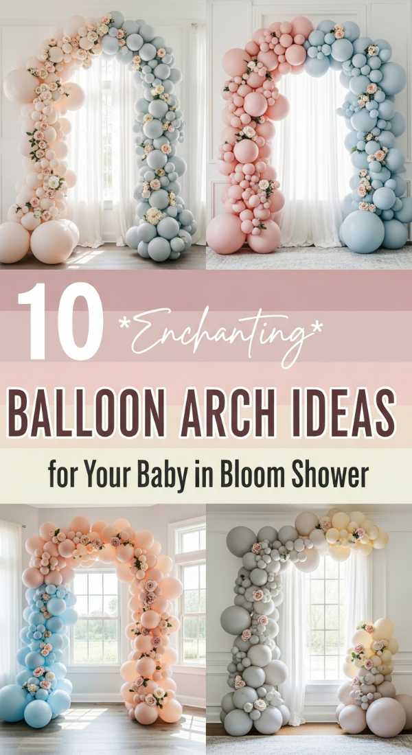 10 Enchanting Balloon Arch Ideas for Your Baby in Bloom Shower