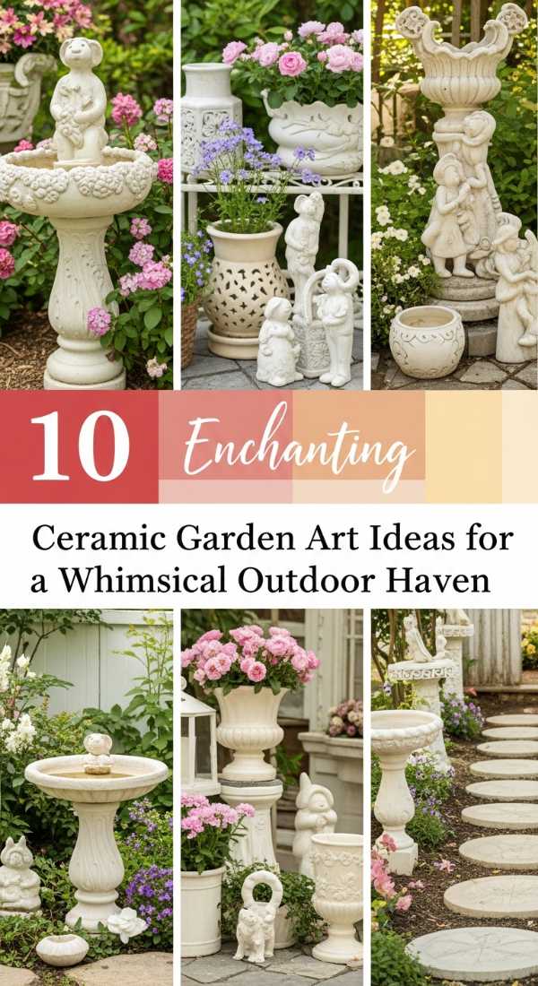 10 Enchanting Ceramic Garden Art Ideas for a Whimsical Outdoor Haven