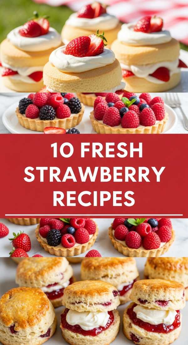 10 Fresh Strawberry Recipes for Summer Hosting
