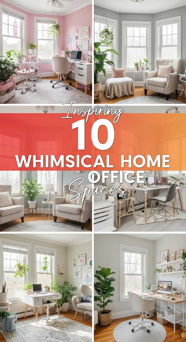 10 Inspiring WHIMSICAL HOME OFFICE Spaces