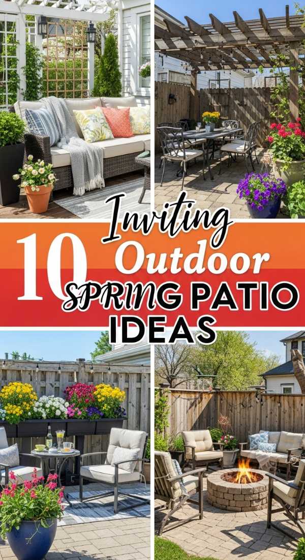 10 Inviting Outdoor SPRING PATIO IDEAS