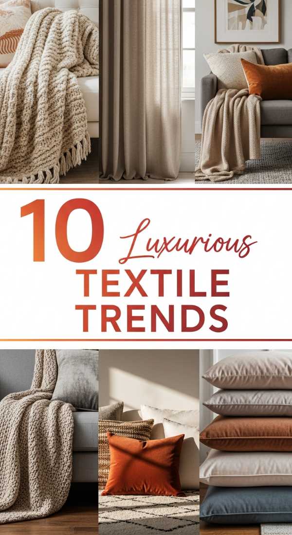 10 Luxurious Textile Trends to Elevate Your Space
