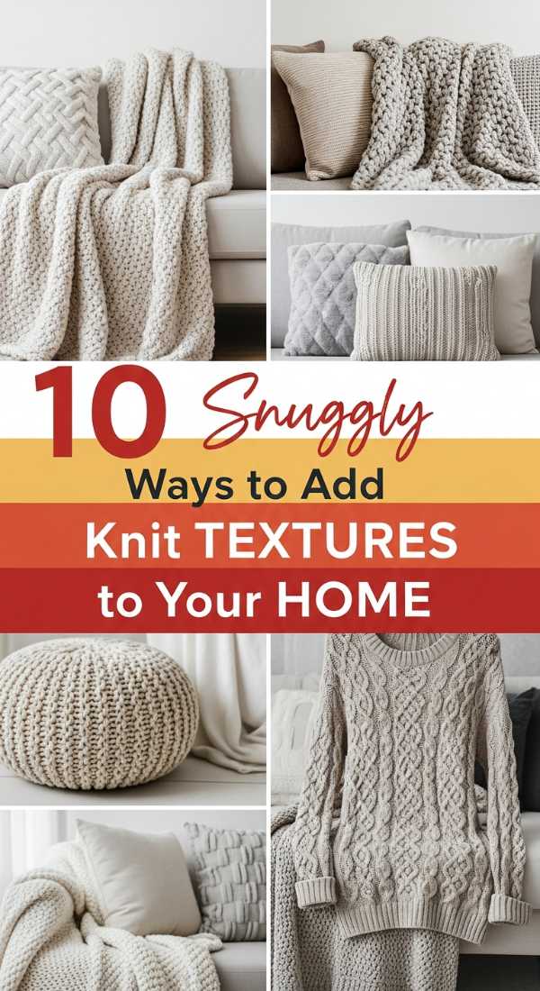 10 "Snuggly" Ways to Add Knit TEXTURES to Your HOME