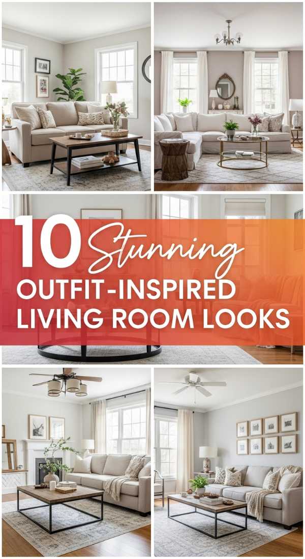 10 Stunning Outfit-Inspired Living Room Looks