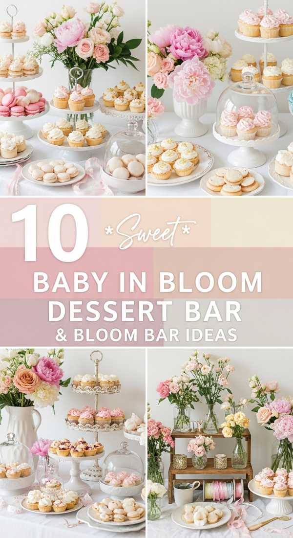 10 Sweet Baby in Bloom Dessert Bar & Bloom Bar Ideas