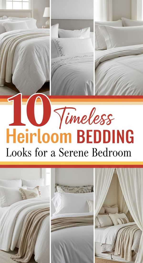 10 "Timeless" Heirloom BEDDING Looks for a Serene Bedroom