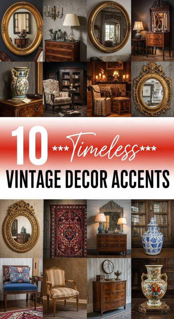 10 **Timeless** VINTAGE DECOR ACCENTS