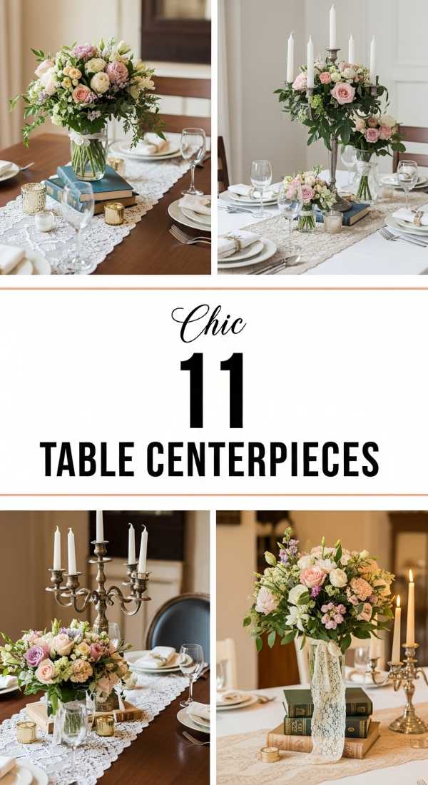 11 Charming Centerpiece Ideas for a Shabby Chic Table