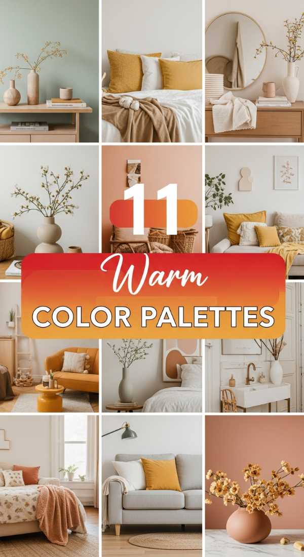 11 *Warm* Spring COLOR PALETTES for Your Home