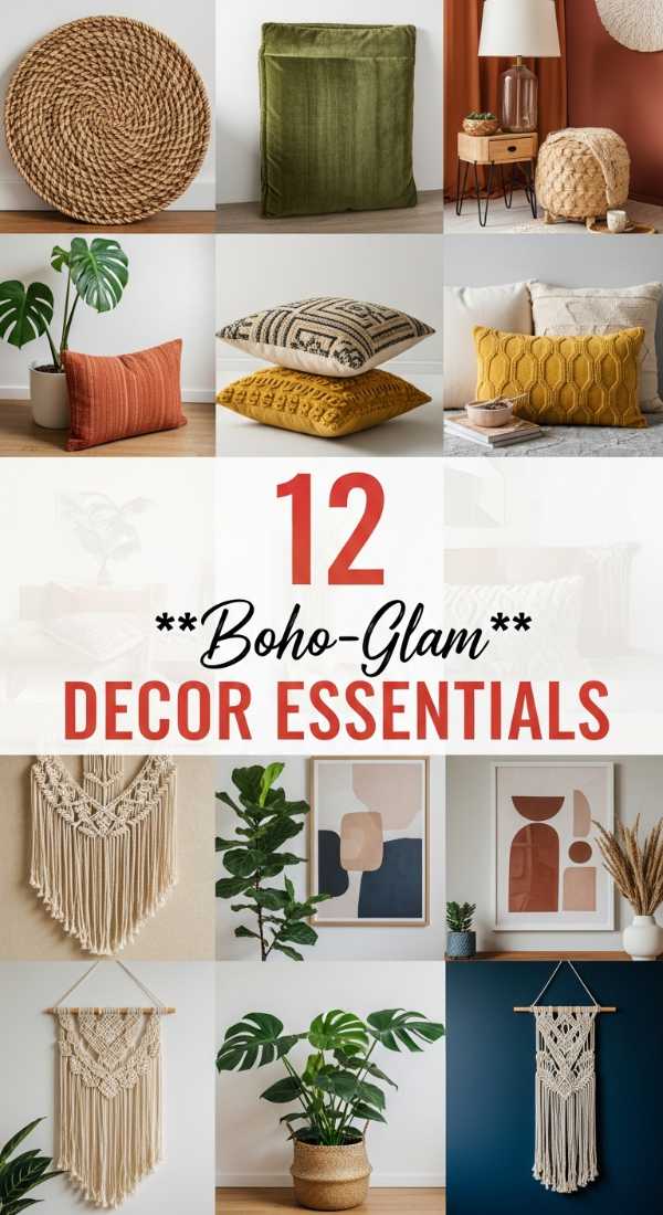 12 **Boho-Glam** DECOR ESSENTIALS