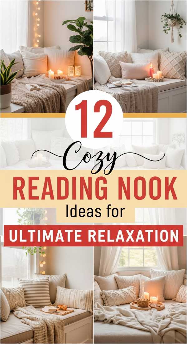 12 Cozy READING NOOK Ideas for ULTIMATE RELAXATION