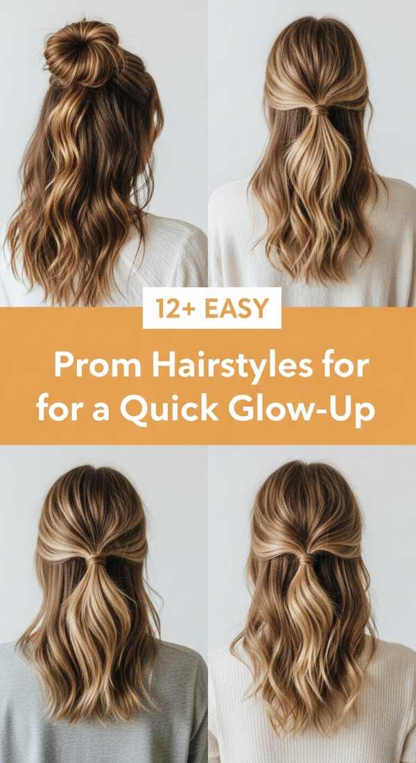 12+ EASY Prom Hairstyles for a Quick Glow-Up