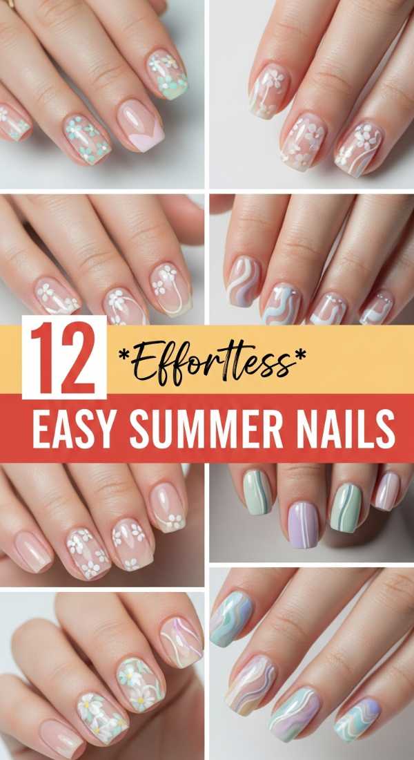 12 Effortless Easy Summer Nails