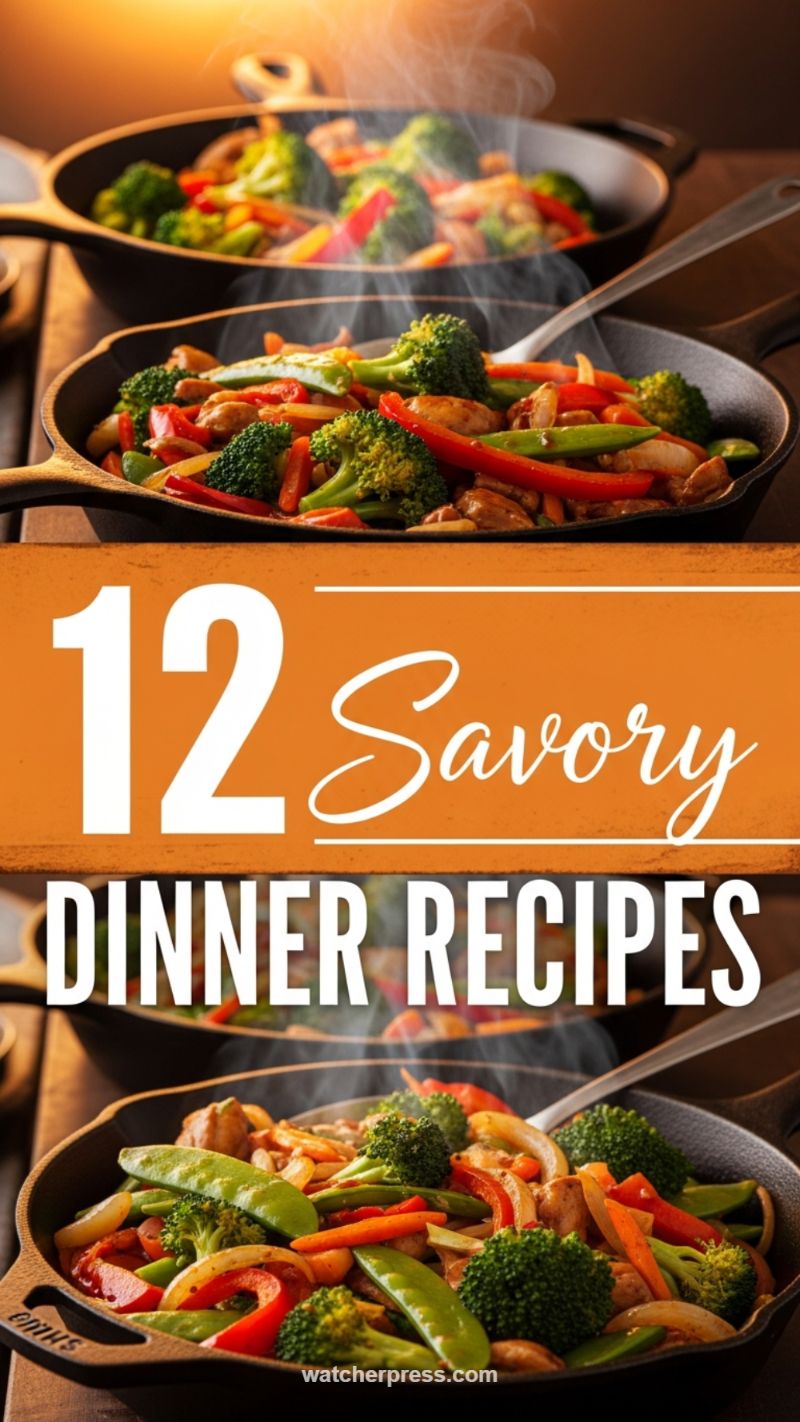 12-Minute Savory Skillet Vegetable Stir-Fry