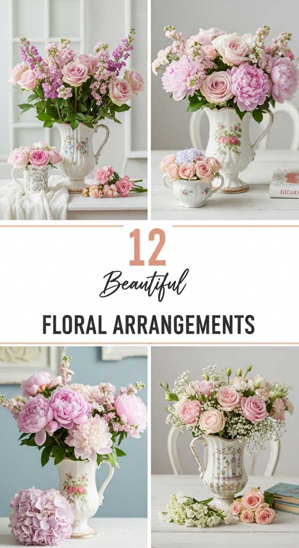 12 Pastel Floral Arrangements for Your Shabby Chic Home