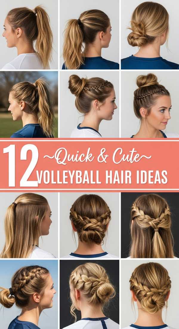 12 Quick & Cute Volleyball Hair Ideas