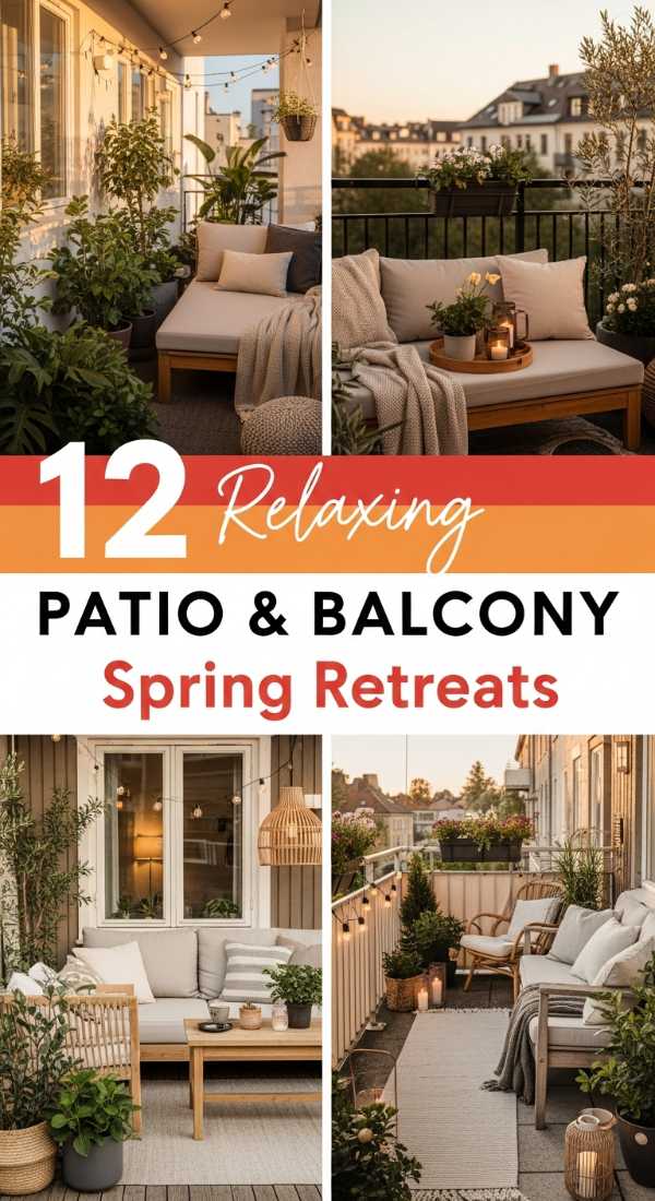 12 Relaxing PATIO & BALCONY Spring Retreats