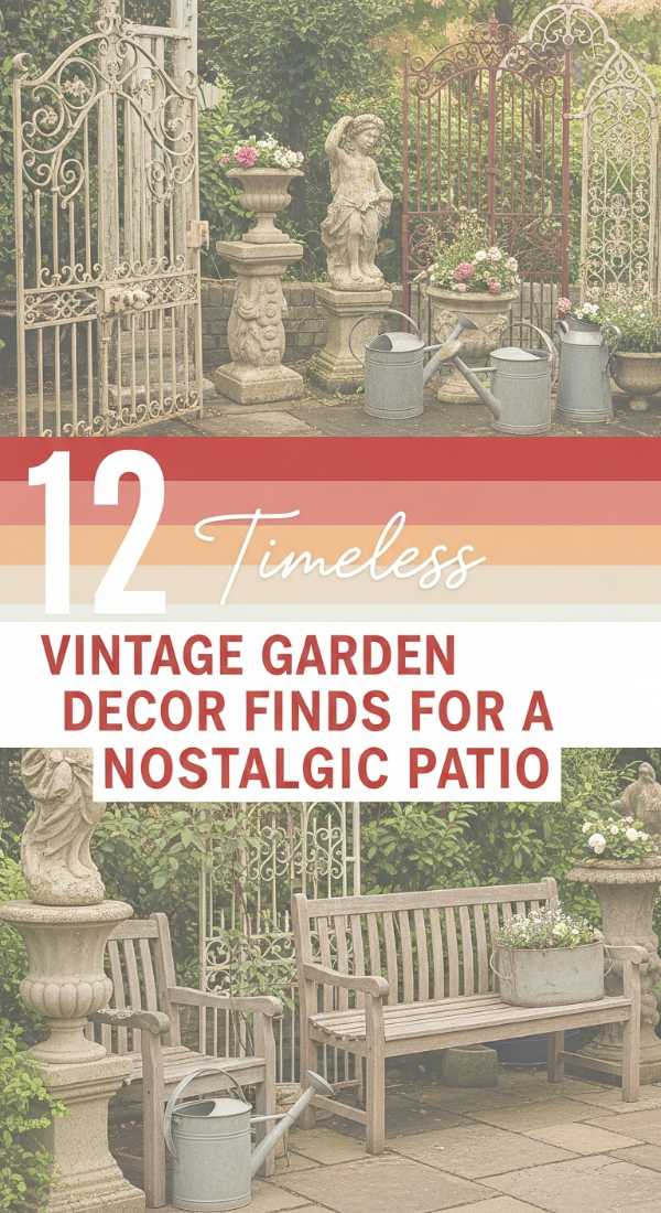 12 Timeless Vintage Garden Decor Finds for a Nostalgic Patio