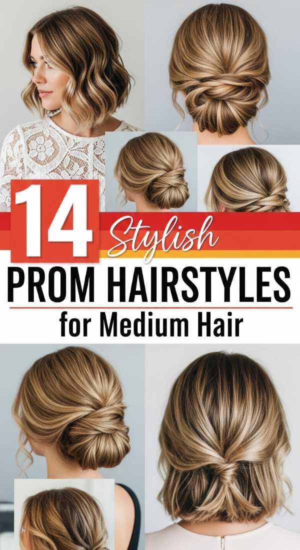 14 "Stylish" PROM HAIRSTYLES for Medium Hair