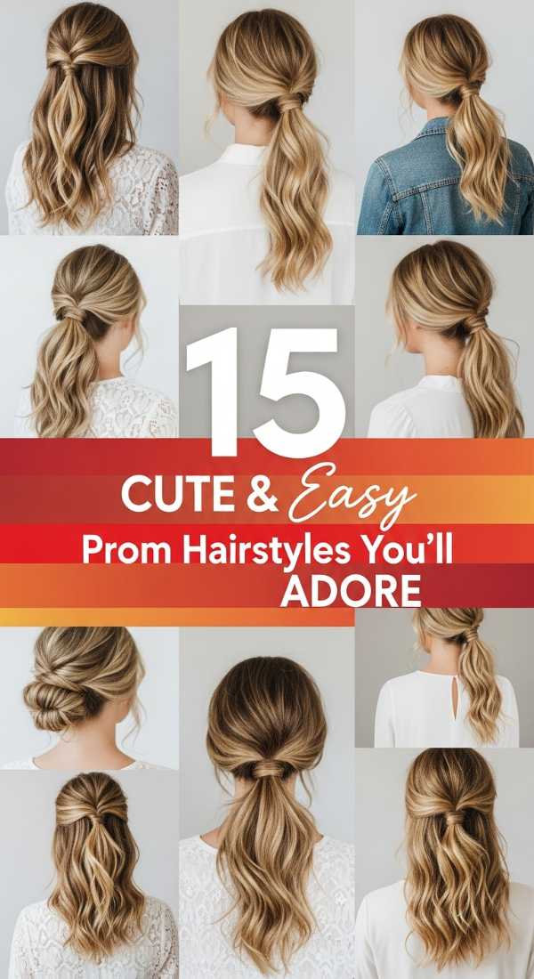 15 Cute & Easy Prom Hairstyles You'll Adore