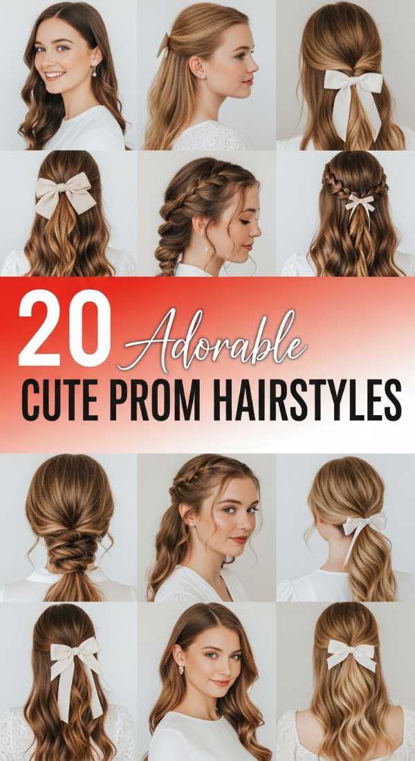 20 Adorable Cute Prom Hairstyles