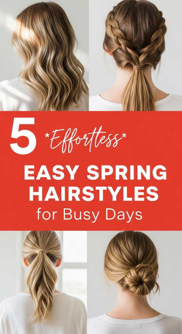 4. 5 *Effortless* Easy Spring Hairstyles for Busy Days